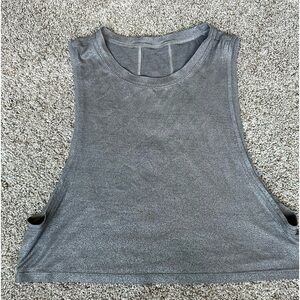 Lululemon Foil muscle love crop tank